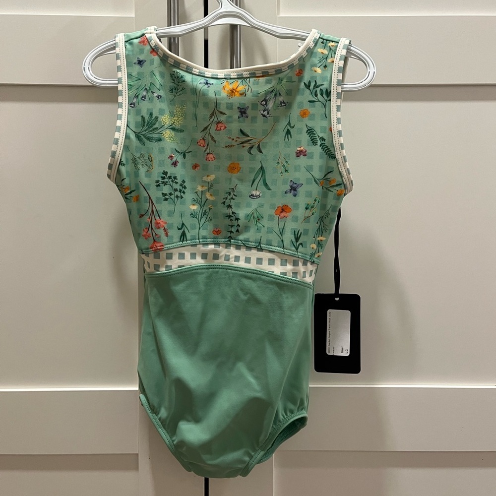 Suffolk Garden Party Bateau Neck Child Size L in Kiwi, NWT - Picture 3 of 12